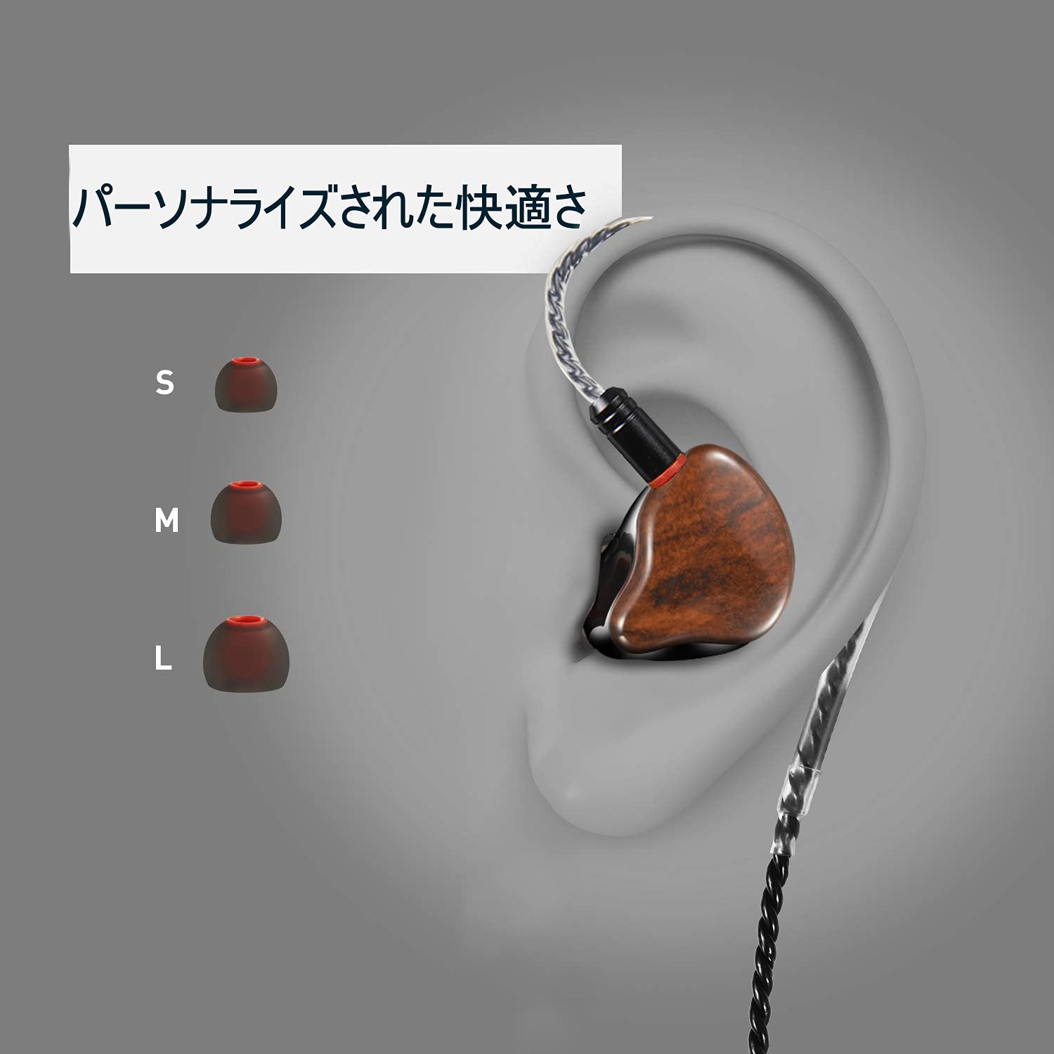 Amazon.co.jp: DCMEKA イヤホン 1BA+1DD インイヤー 重低音 MMCX